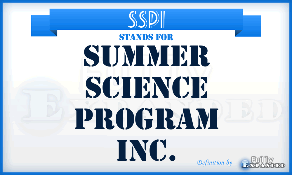SSPI - Summer Science Program Inc.
