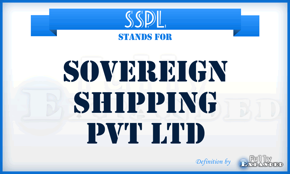 SSPL - Sovereign Shipping Pvt Ltd