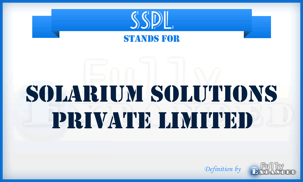 SSPL - Solarium Solutions Private Limited