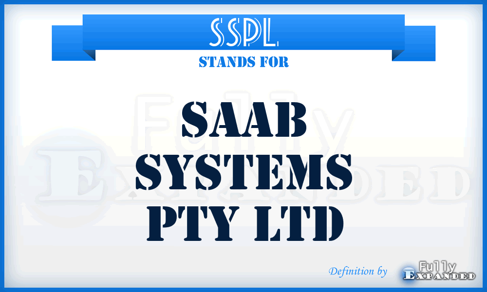 SSPL - Saab Systems Pty Ltd