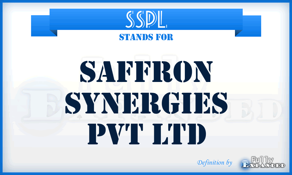 SSPL - Saffron Synergies Pvt Ltd