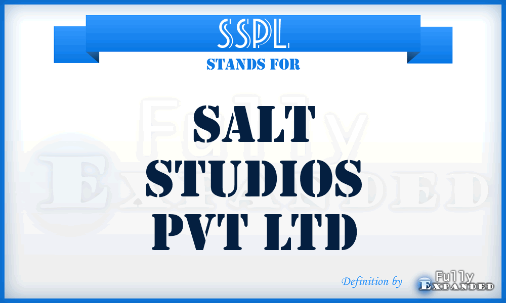 SSPL - Salt Studios Pvt Ltd