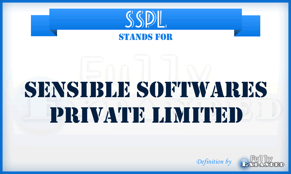 SSPL - Sensible Softwares Private Limited