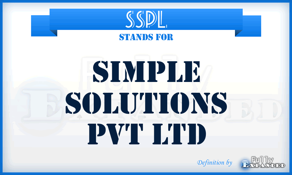 SSPL - Simple Solutions Pvt Ltd