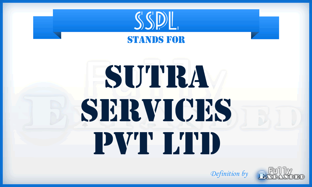 SSPL - Sutra Services Pvt Ltd