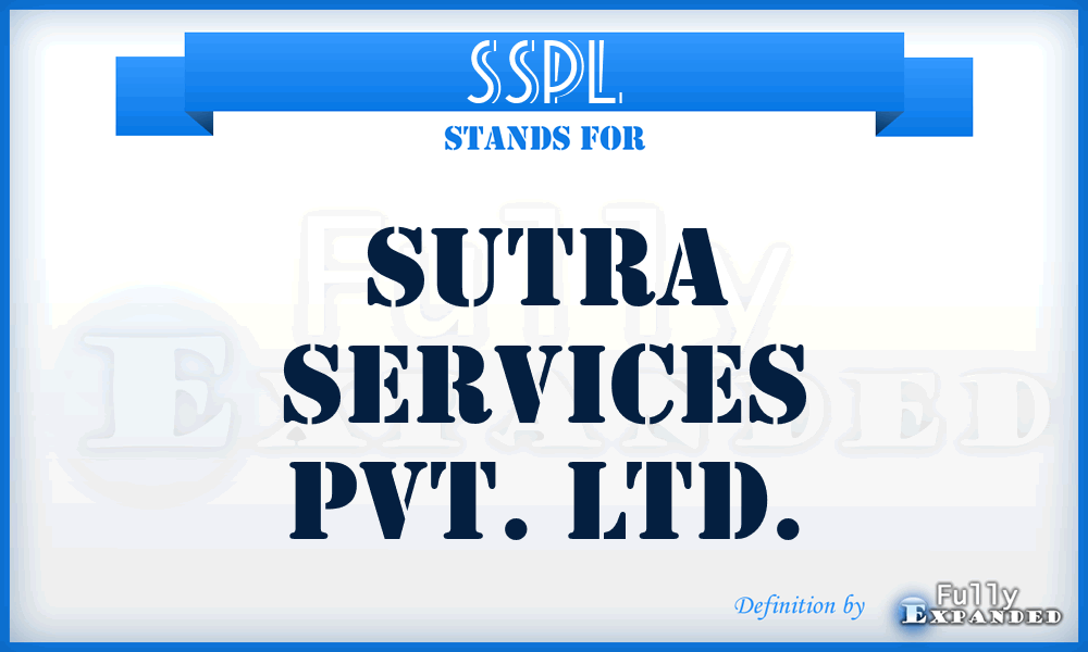SSPL - Sutra Services Pvt. Ltd.