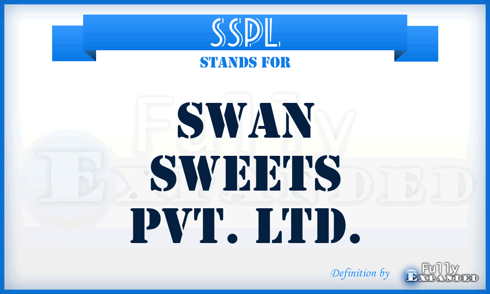 SSPL - Swan Sweets Pvt. Ltd.