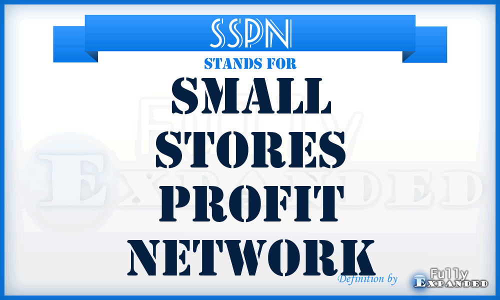 SSPN - Small Stores Profit Network