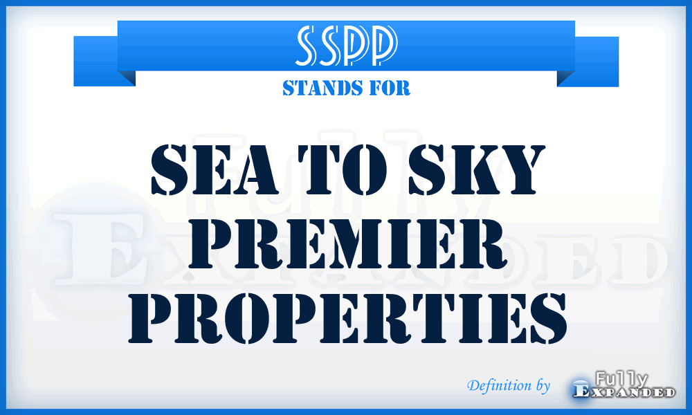 SSPP - Sea to Sky Premier Properties