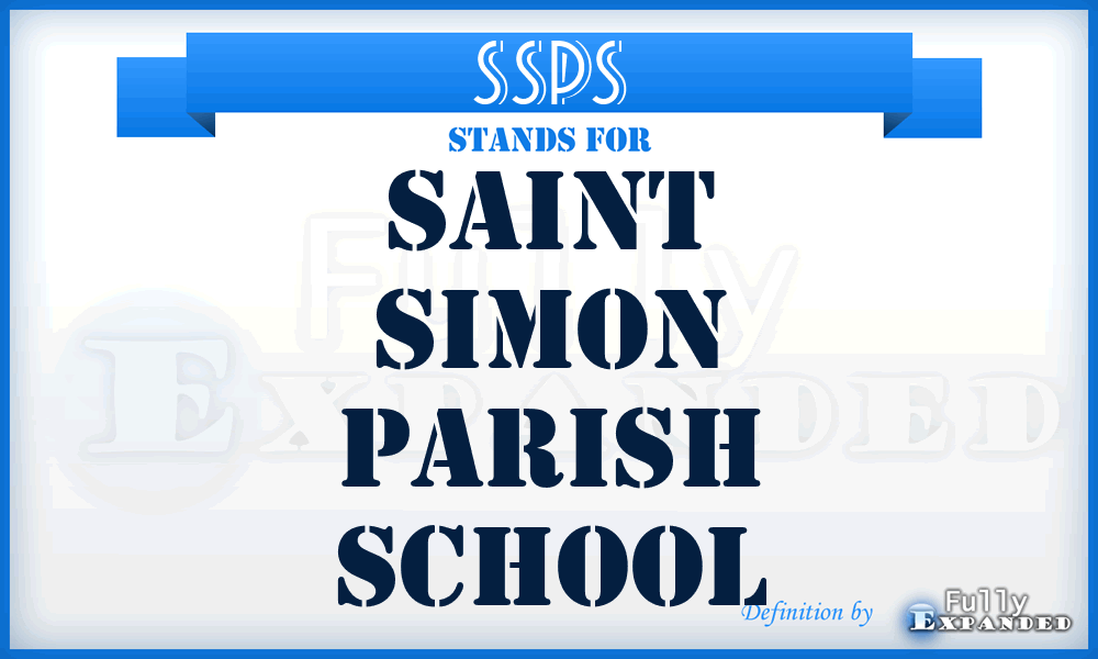 SSPS - Saint Simon Parish School