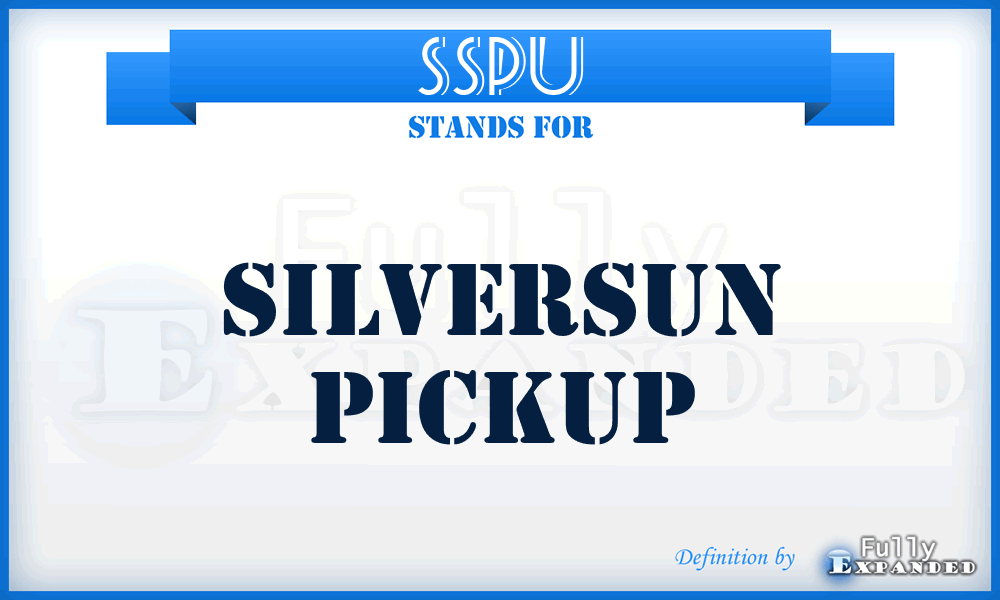 SSPU - SilverSun PickUp