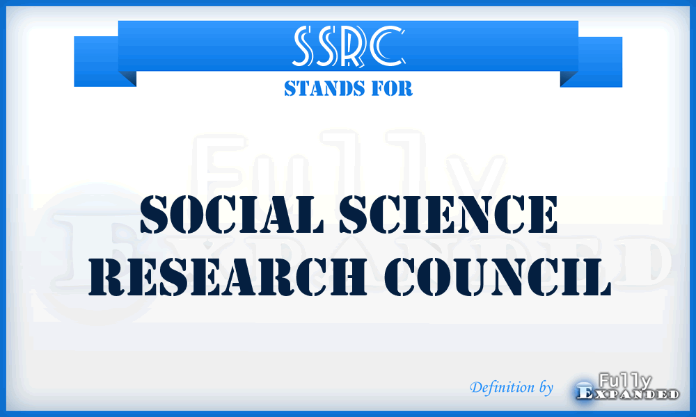 SSRC - Social Science Research Council