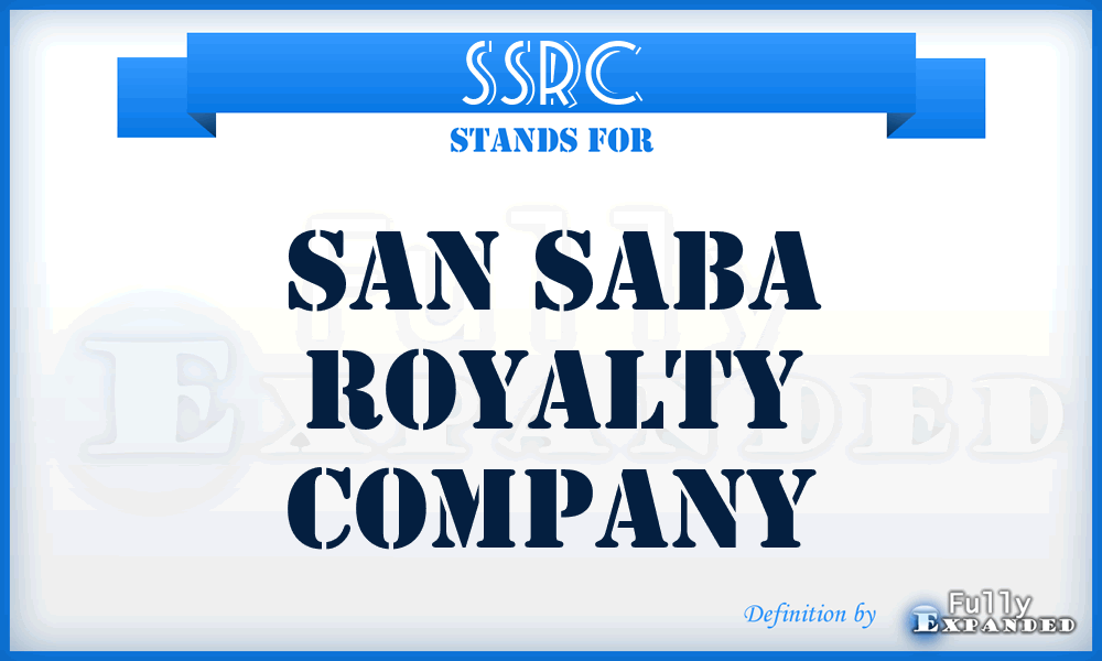 SSRC - San Saba Royalty Company