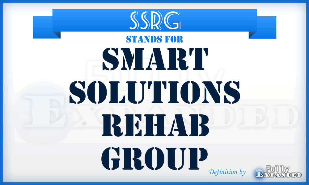 SSRG - Smart Solutions Rehab Group