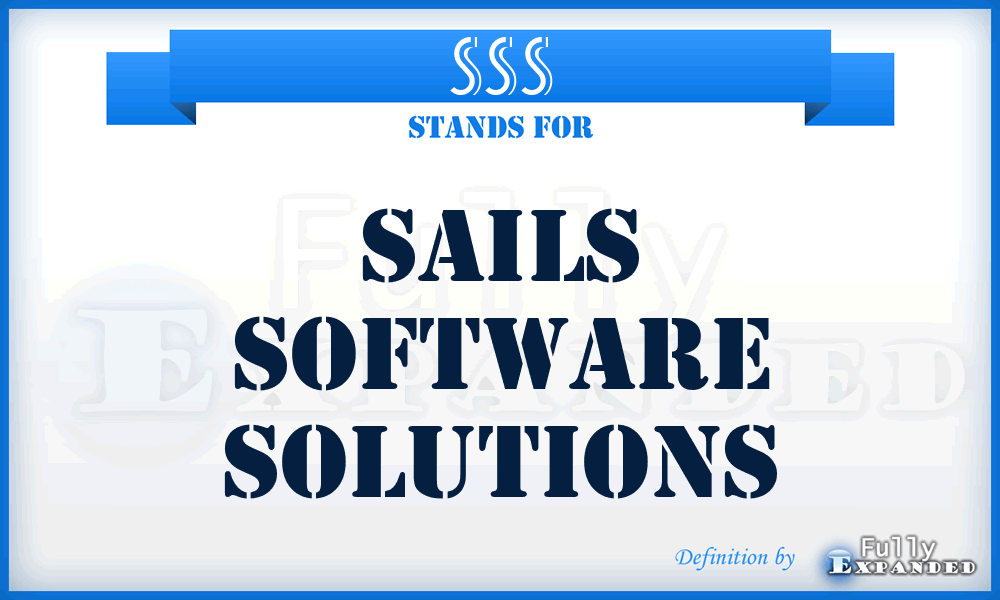 SSS - Sails Software Solutions