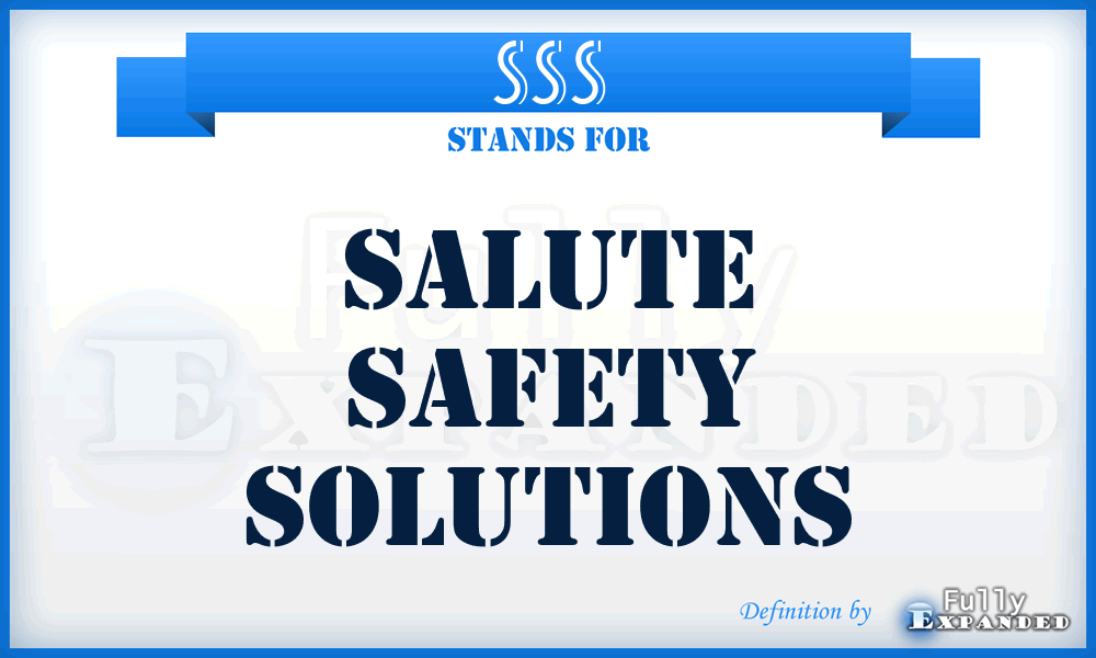 SSS - Salute Safety Solutions