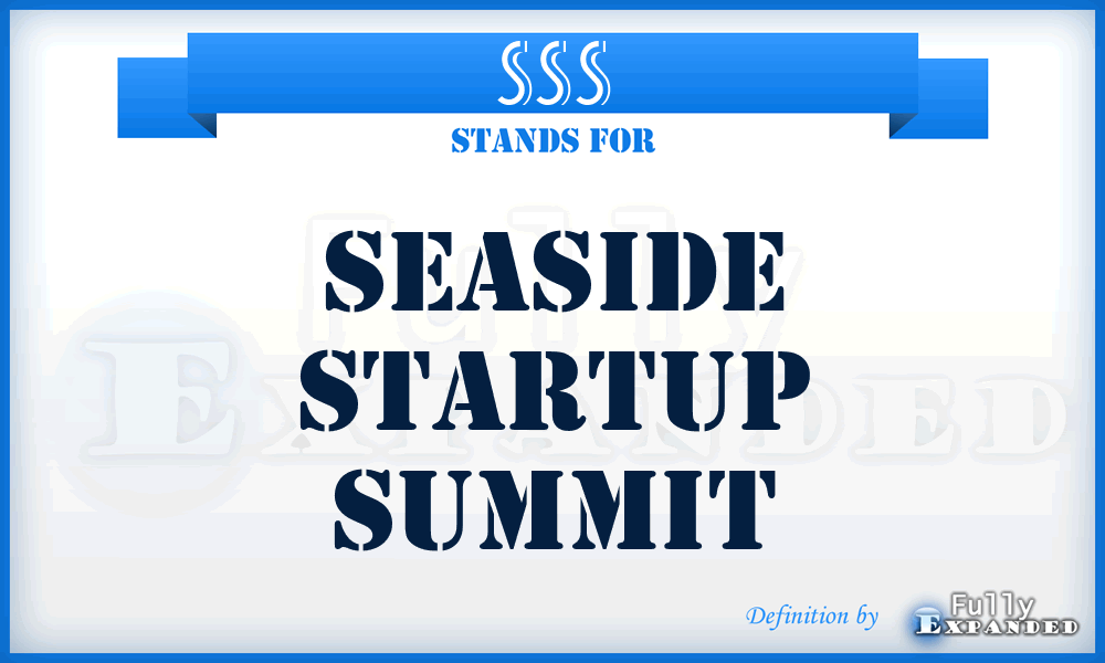 SSS - Seaside Startup Summit