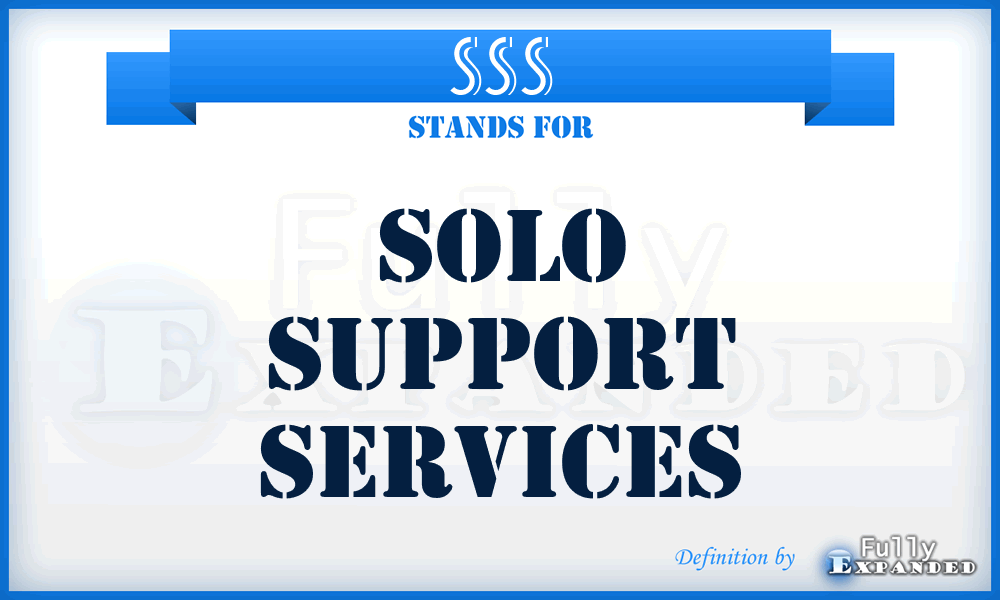 SSS - Solo Support Services