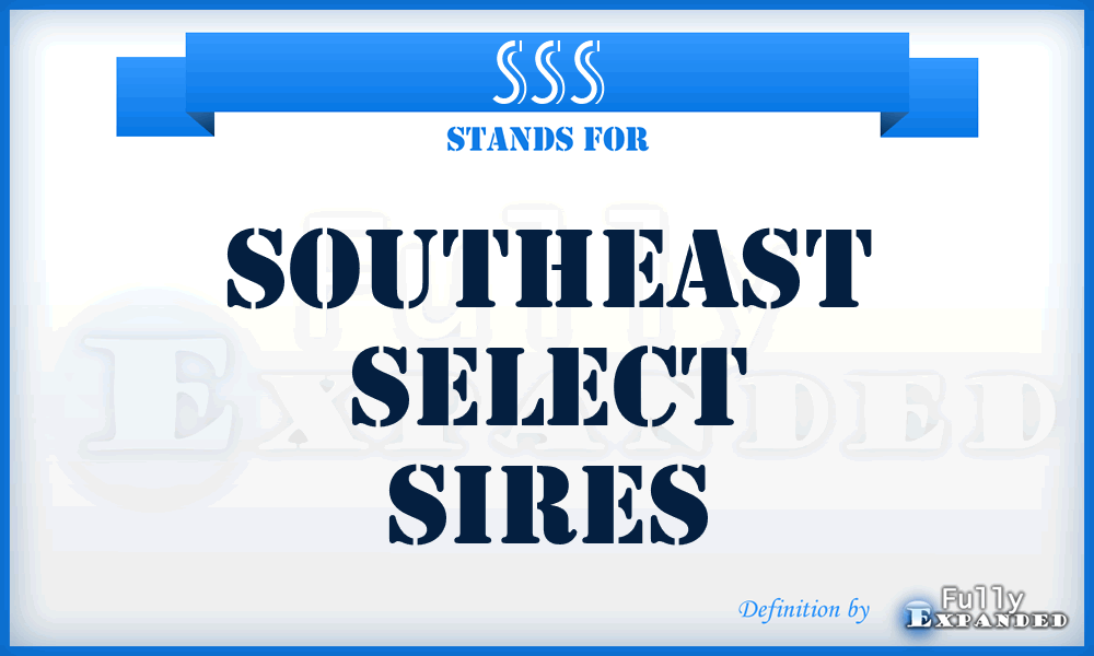 SSS - Southeast Select Sires