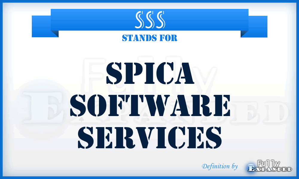 SSS - Spica Software Services