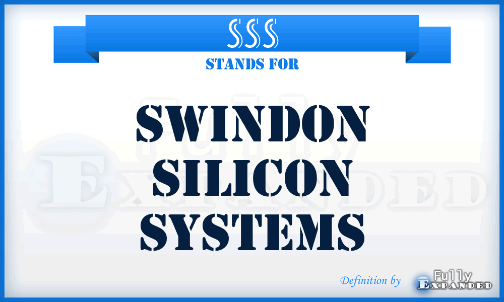 SSS - Swindon Silicon Systems