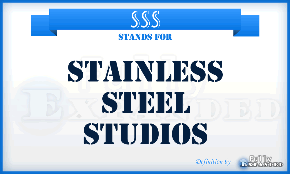 SSS - Stainless Steel Studios