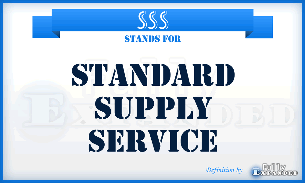 SSS - Standard Supply Service