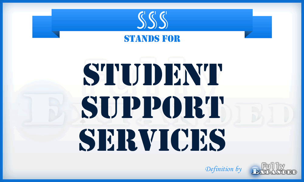 SSS - Student Support Services