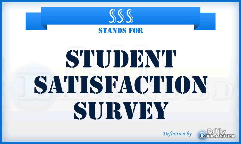 SSS - Student Satisfaction Survey
