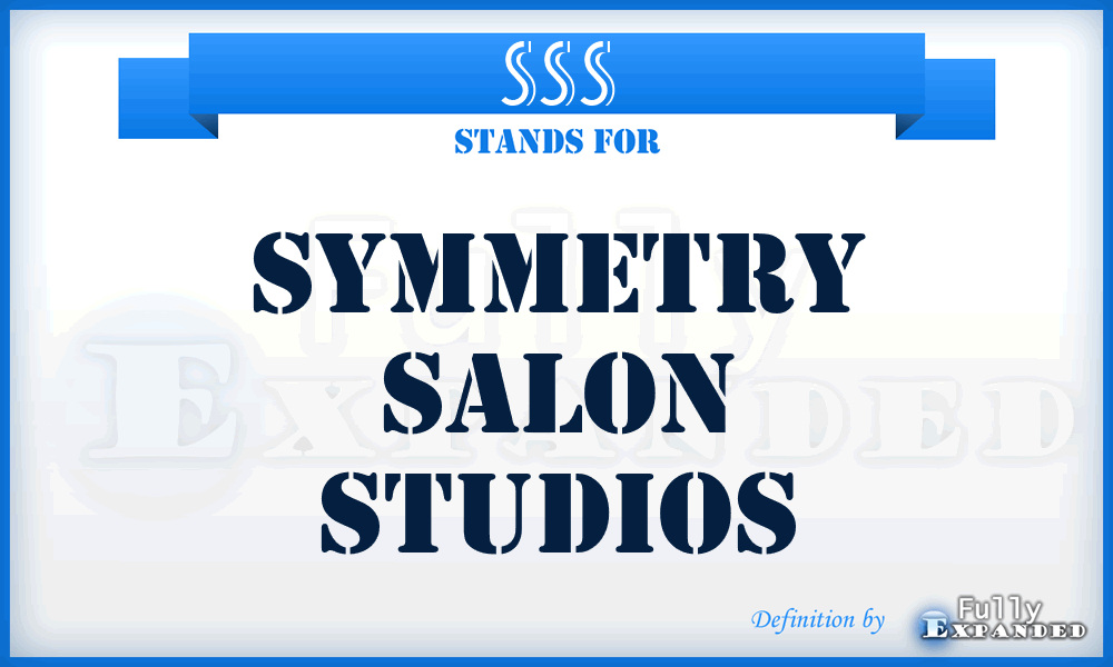 SSS - Symmetry Salon Studios