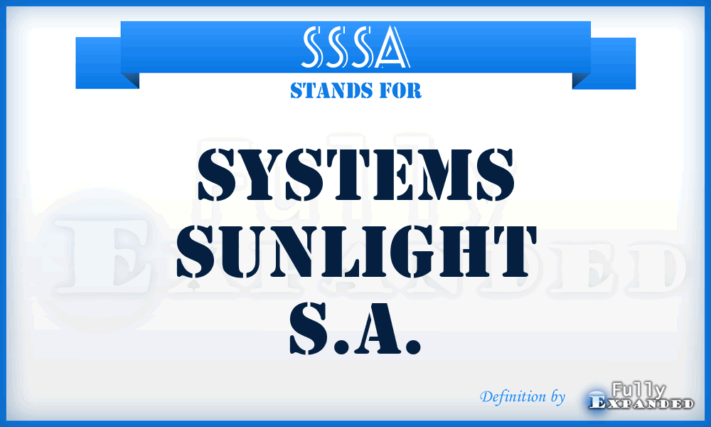 SSSA - Systems Sunlight S.A.