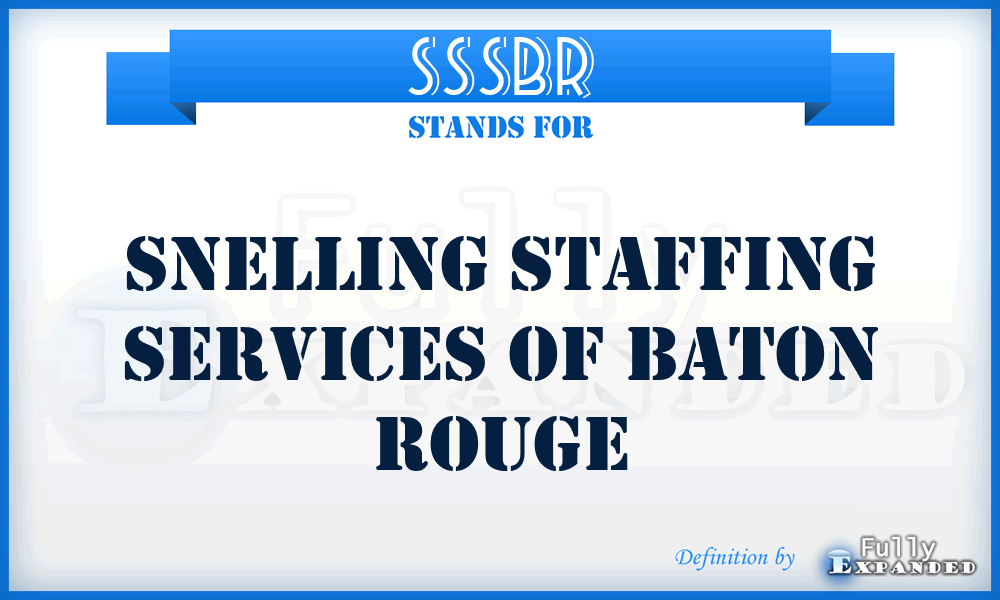 SSSBR - Snelling Staffing Services of Baton Rouge
