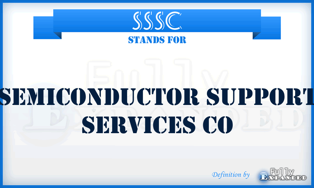 SSSC - Semiconductor Support Services Co