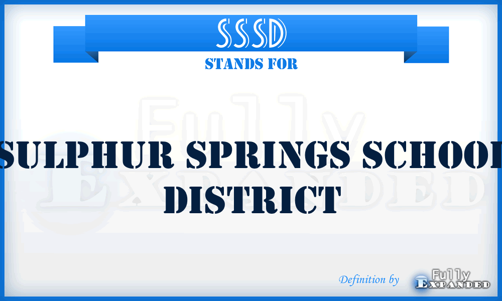 SSSD - Sulphur Springs School District