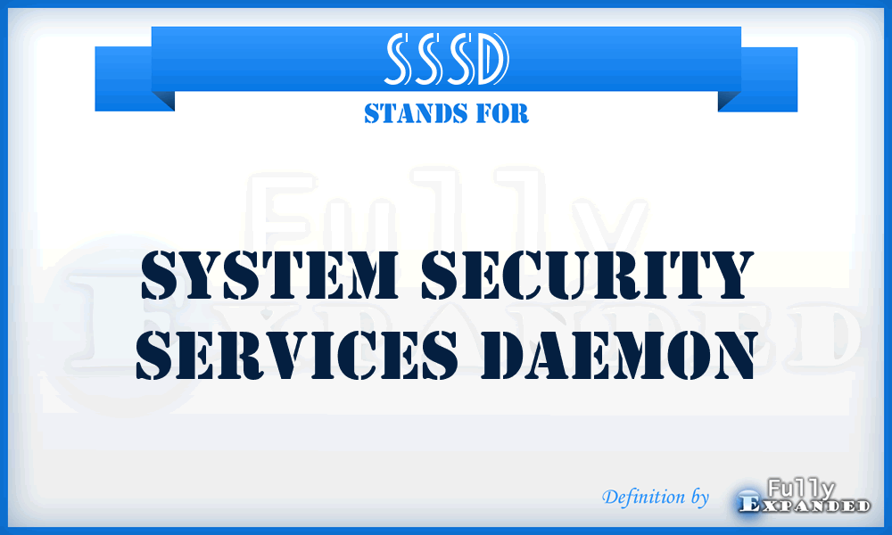 SSSD - System Security Services Daemon