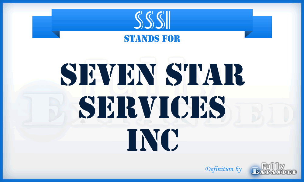 SSSI - Seven Star Services Inc