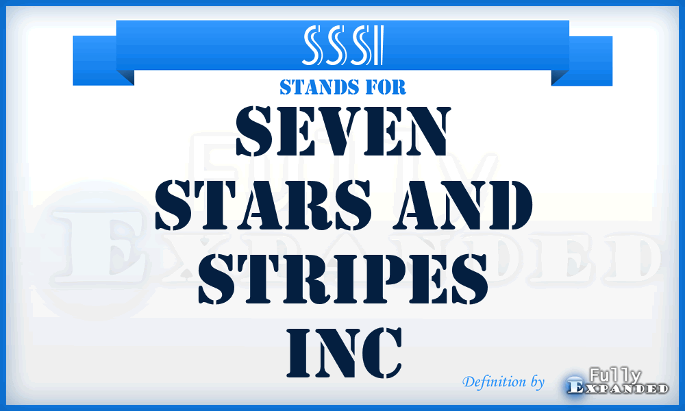 SSSI - Seven Stars and Stripes Inc