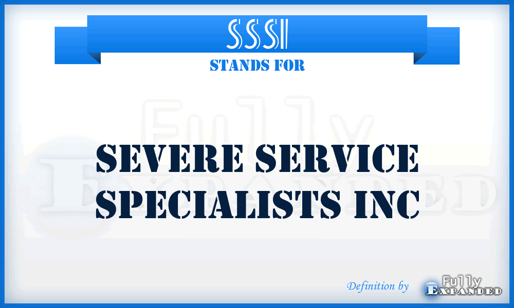 SSSI - Severe Service Specialists Inc