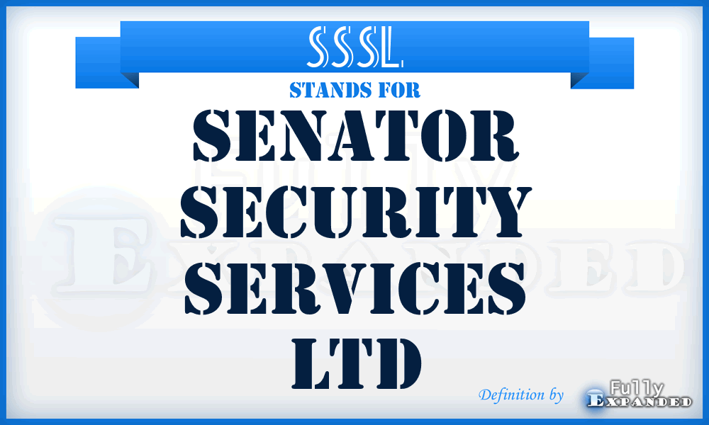 SSSL - Senator Security Services Ltd