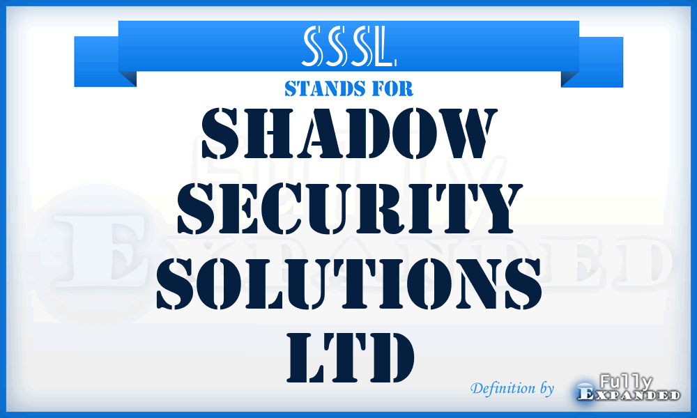 SSSL - Shadow Security Solutions Ltd