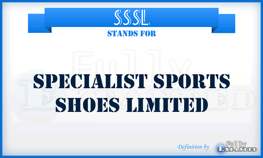 SSSL - Specialist Sports Shoes Limited