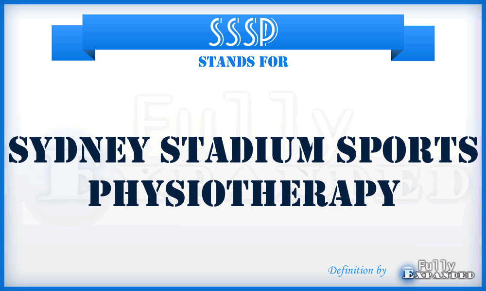 SSSP - Sydney Stadium Sports Physiotherapy