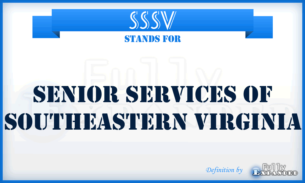 SSSV - Senior Services of Southeastern Virginia