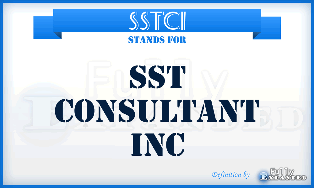 SSTCI - SST Consultant Inc