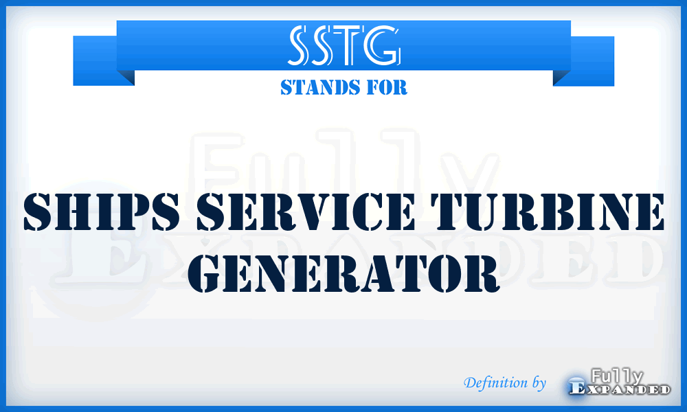 SSTG - Ships Service Turbine Generator