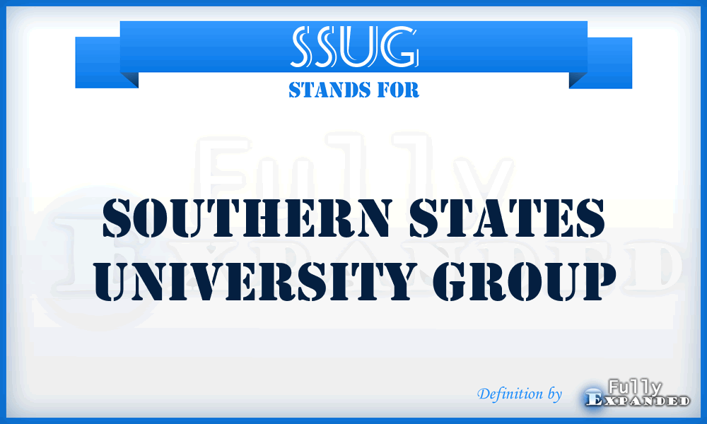 SSUG - Southern States University Group