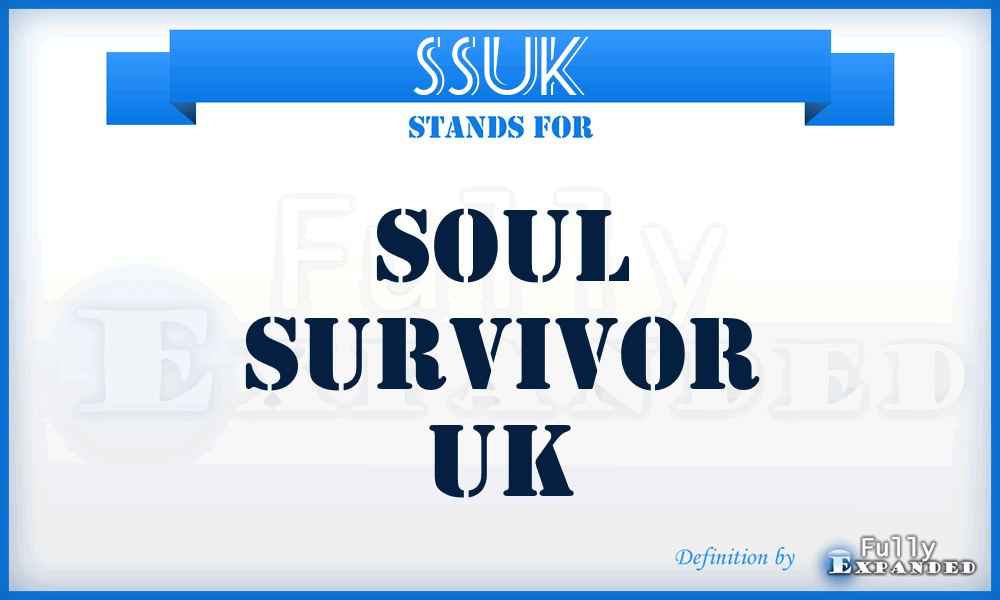SSUK - Soul Survivor UK