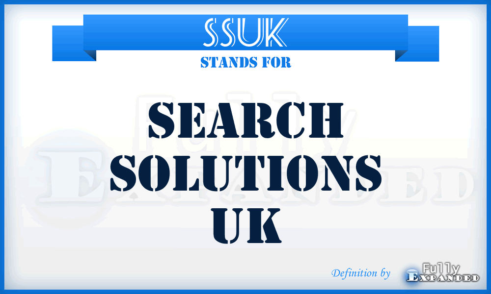 SSUK - Search Solutions UK