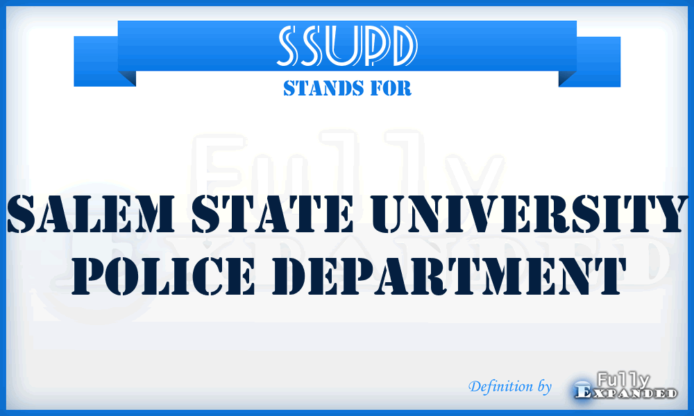 SSUPD - Salem State University Police Department