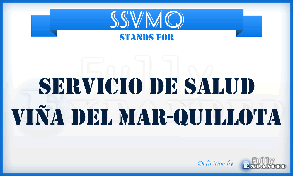 SSVMQ - Servicio de Salud Viña del Mar-Quillota